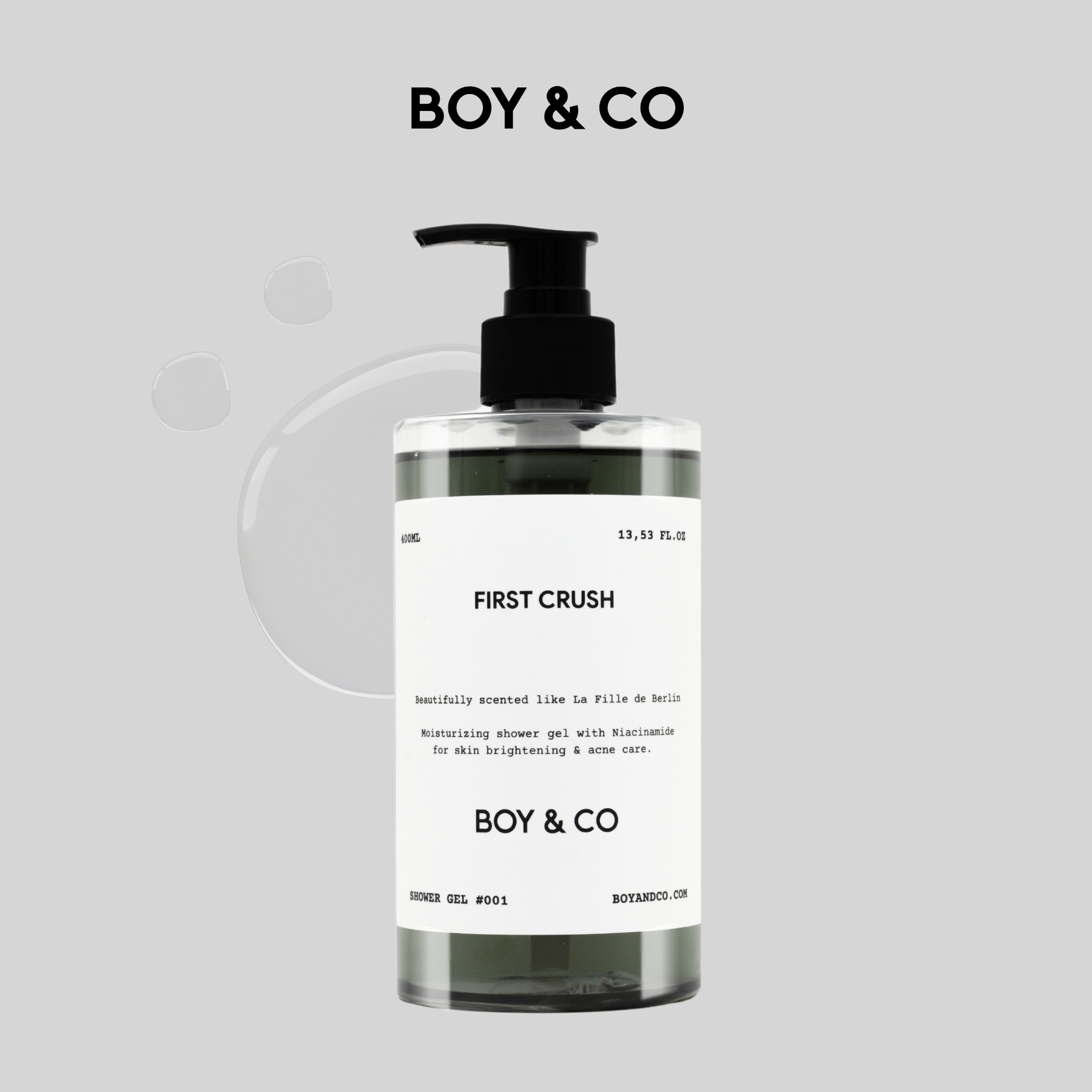BOY & CO Aromatic Shower Gel First Crush / Young Rose / Daydreamer / Pearadise 400ml