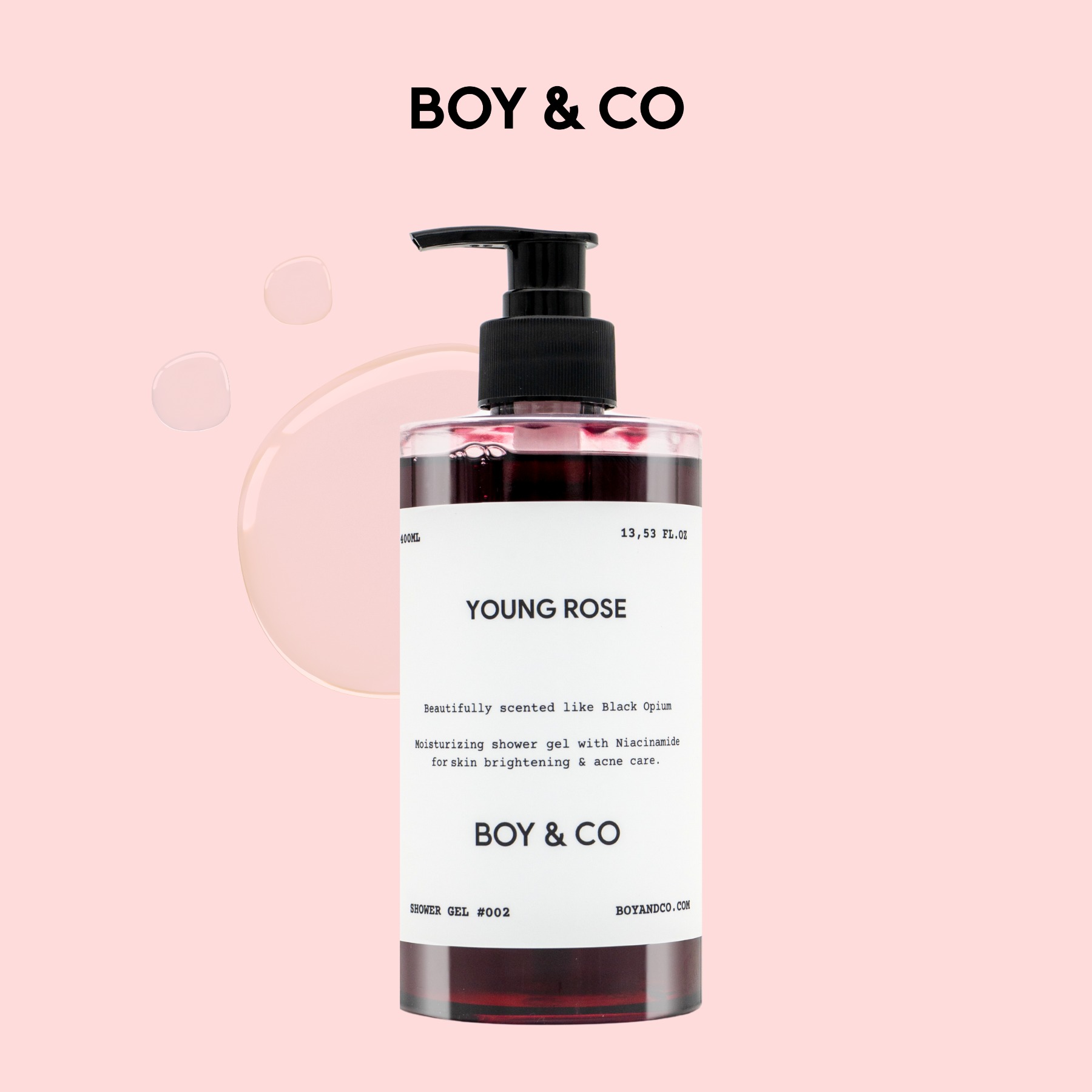 BOY & CO Aromatic Shower Gel Young Rose 400ml