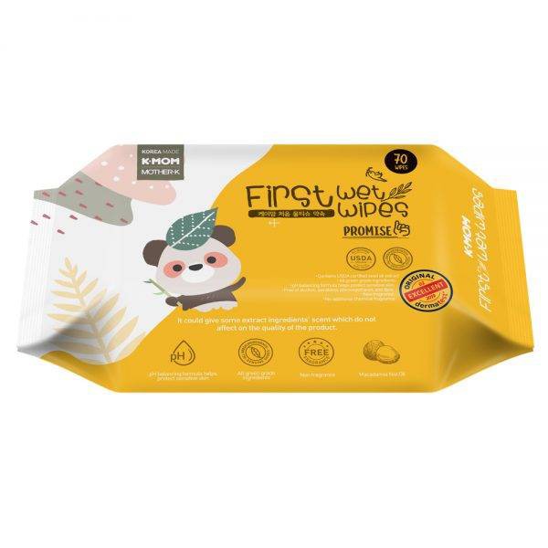 K-MOM First Wet Wipes Promise 70 pcs