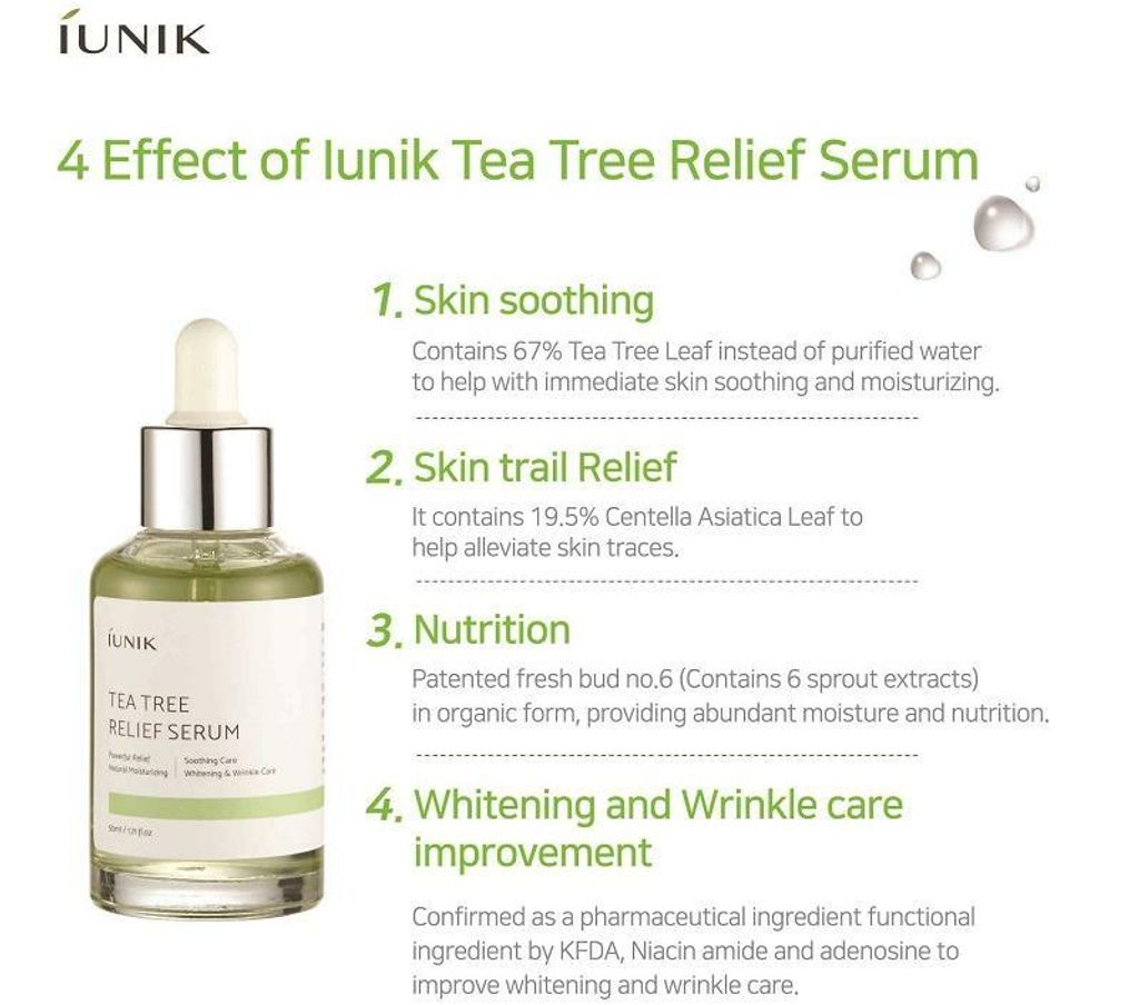 iUNIK Tea Tree Relief Serum 15ml / 50ml