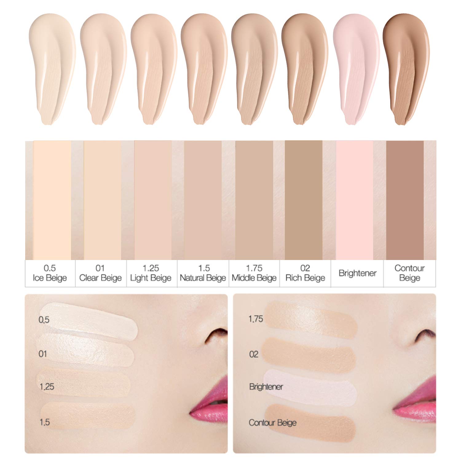 the SAEM Cover Perfection Tip Concealer SPF28/PA++ (5 Shades)