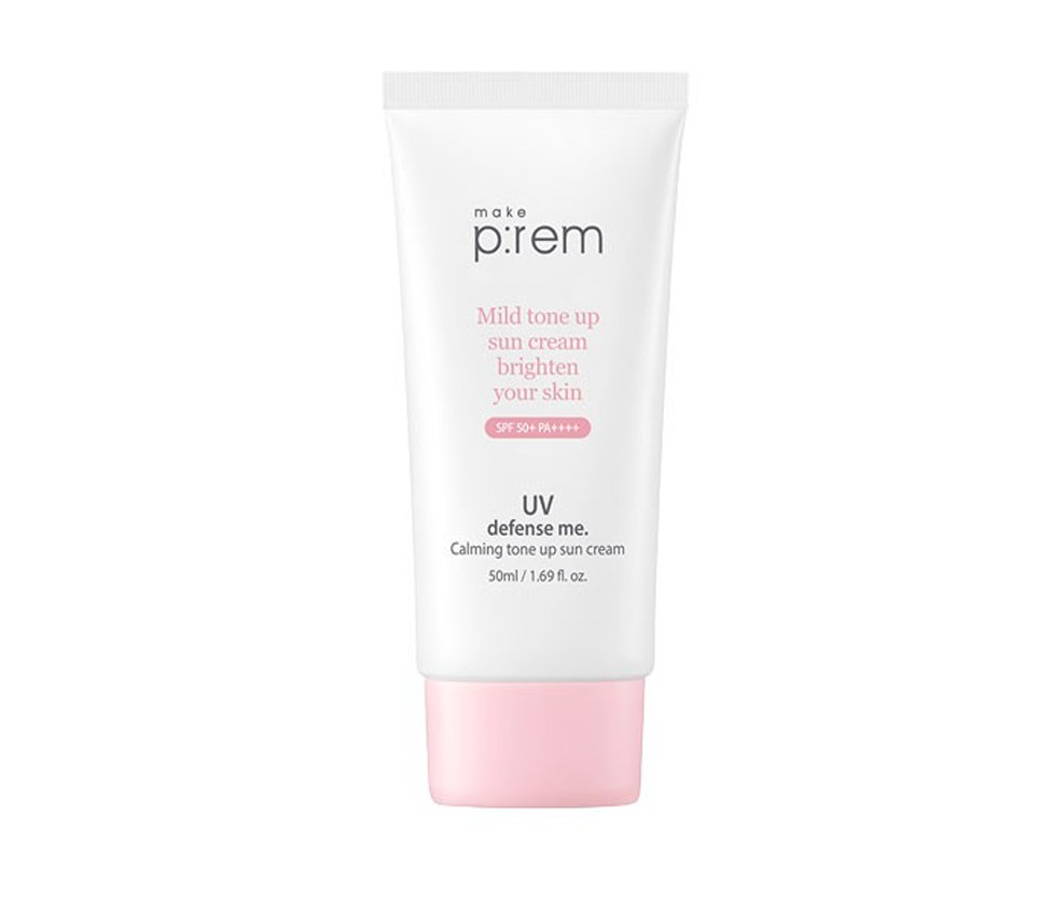 Make Prem UV Defense Me Calming Tone Up Sun Cream SPF 50+ PA++++ 20ml / 50ml